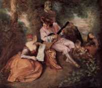 Das Liebeslied - Antoine Watteau